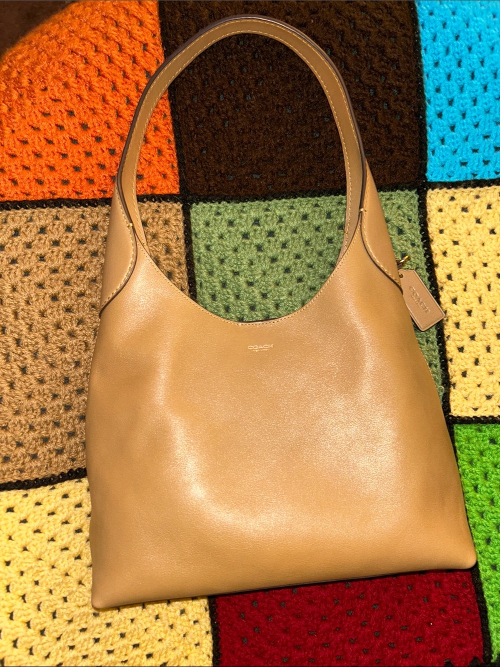 Coach Brooklyn 28 in Honey Brown, NWT!